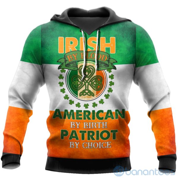 Irish St Patrick's Day Patriot By Choice All Over Printed 3D Hoodie Product Photo