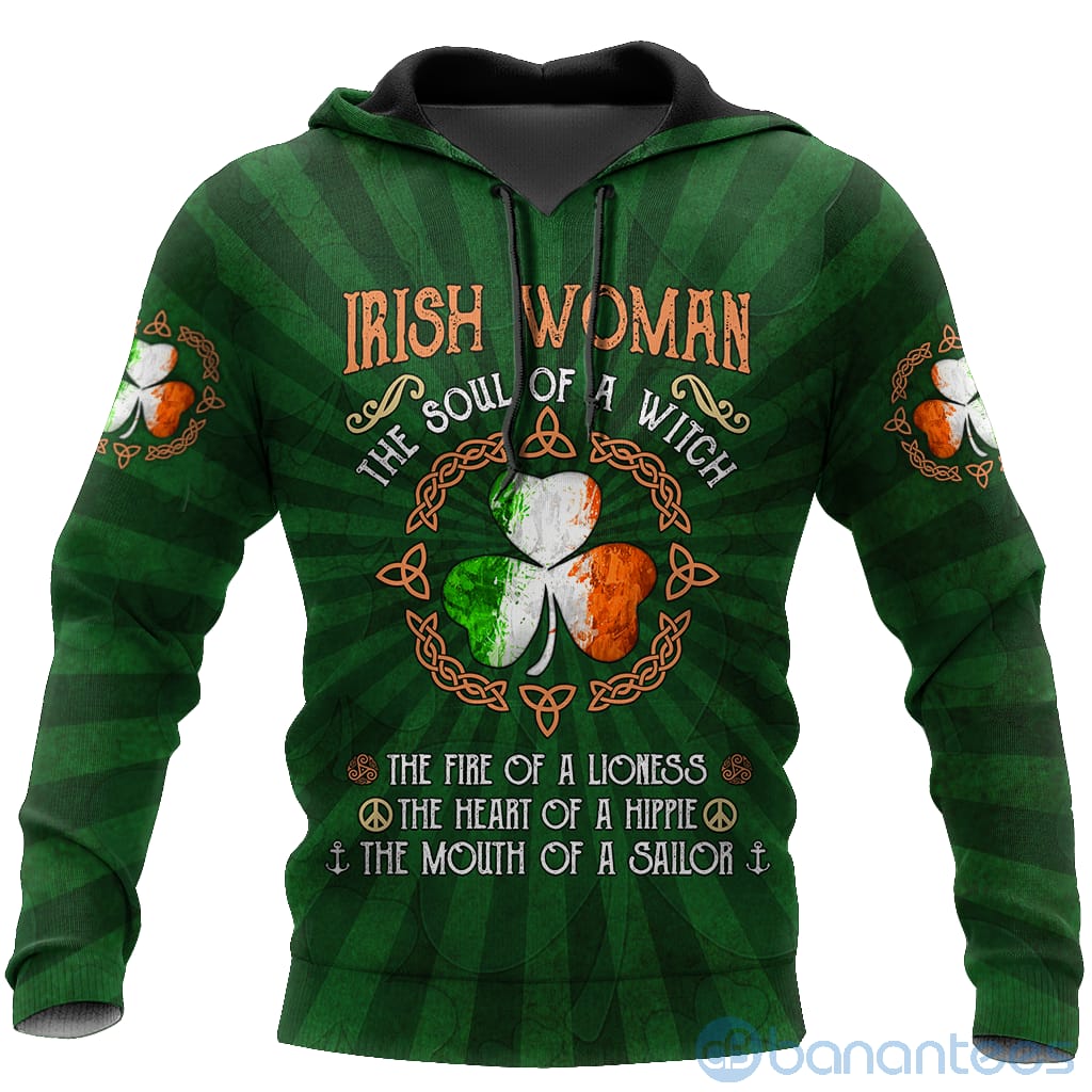 Irish St.Patrick Irish Women All Over Printed 3D Hoodie