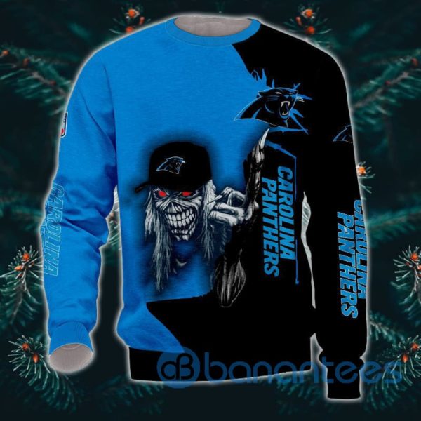 Iron Maiden Carolina Panthers All Over Printed 3D Sweatshirt Product Photo