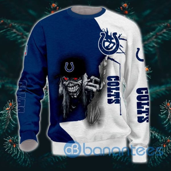 Iron Maiden Indianapolis Colts Halloween Full Printed 3D Sweatshirt Product Photo
