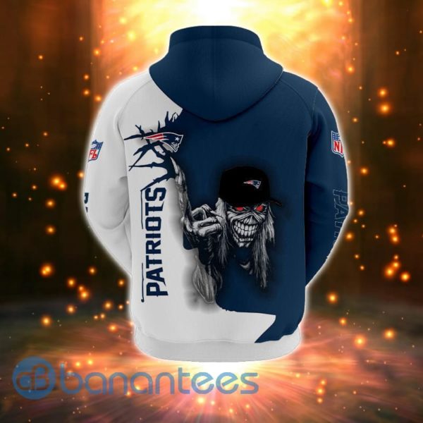 Iron Maiden New England Patriots Full Printed 3D Hoodie, Zip Hoodie Product Photo