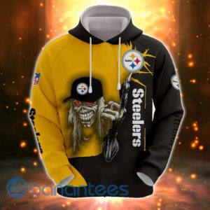 Iron Maiden Pittsburgh Steelers Full Printed 3D Hoodie, Zip Hoodie Product Photo