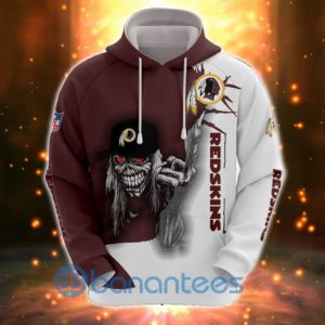 Iron Maiden Washington Redskins All Over Printed 3D Hoodie Zip Hoodie Product Photo