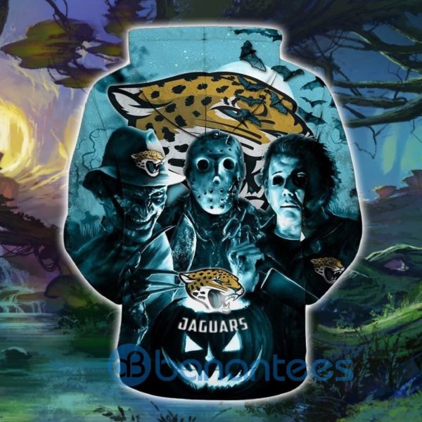 Jacksonville Jaguars Hoodies 3D Halloween Horror Night Full Printed Hoodie Product Photo