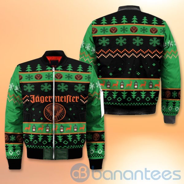 Jagermeister Liqueur Wine Ugly Christmas All Over Printed 3D Shirt Product Photo