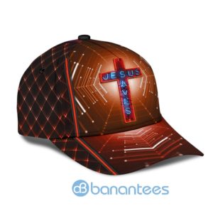 Jesus Blue Cross All Over Printed 3D Cap Product Photo