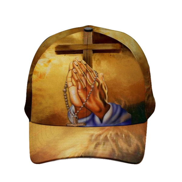 Jesus Christ God Hand Pray All Over Printed 3D Cap Product Photo