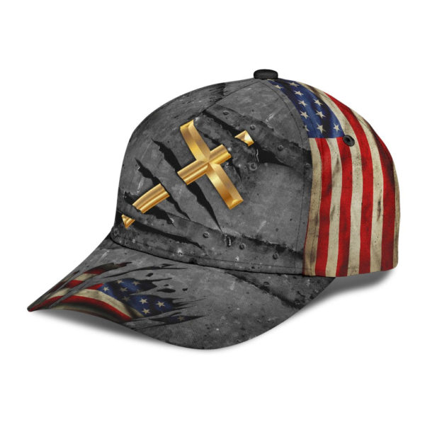 Jesus Crack Us Flag All Over Printed 3D Cap Product Photo