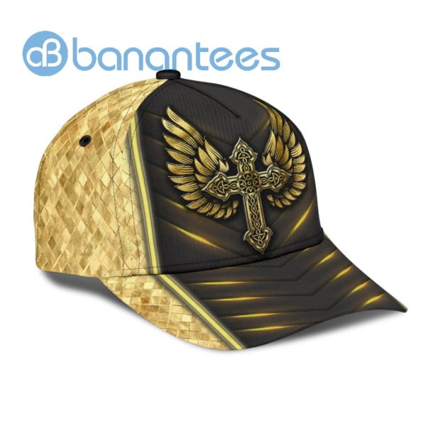 Jesus Cross Angel Wings All Over Printed 3D Cap Product Photo