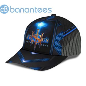 Jesus Cross Blue Saved My Life All Over Printed 3D Cap Product Photo