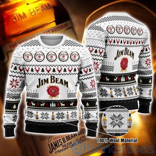 Jim Beam Whiskey Ugly Christmas All Over Printed 3D Shirt Product Photo