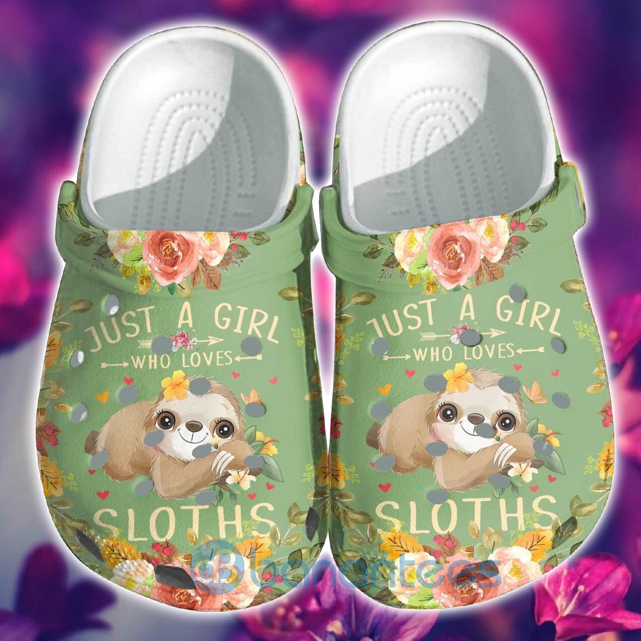 Just A Girl Who Loves Sloths Cute Sloths Clog Shoes For Men And Women