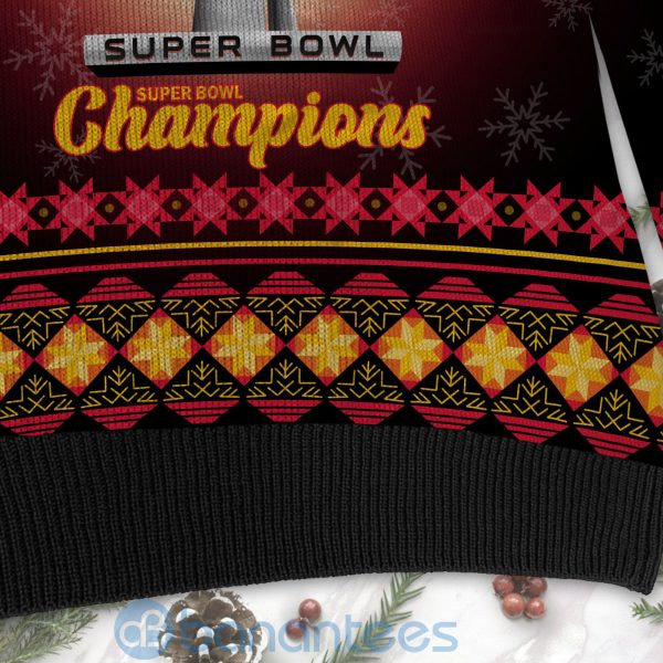 Kansas City Chiefs Super Bowl Champions Cup Ugly Christmas 3D Sweater Product Photo