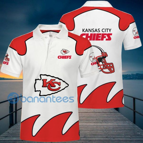 Kansas City Chiefs White Polo Shirt For Men Product Photo