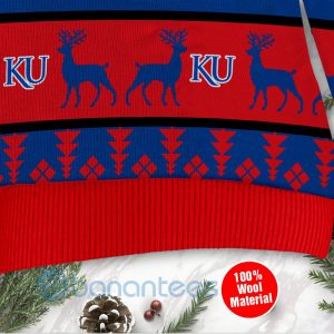 Kansas Jayhawks Custom Name Personalized Ugly Christmas 3D Sweater Product Photo