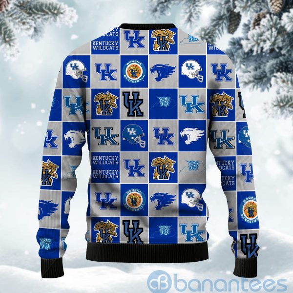 Kentucky Wildcats Football Team Logo Ugly Christmas 3D Sweater Product Photo