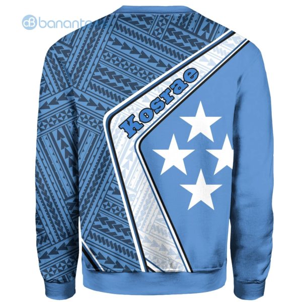 Kosrae Polynesian Coat Of Arms Blue All Over Printed 3D Sweatshirt Product Photo