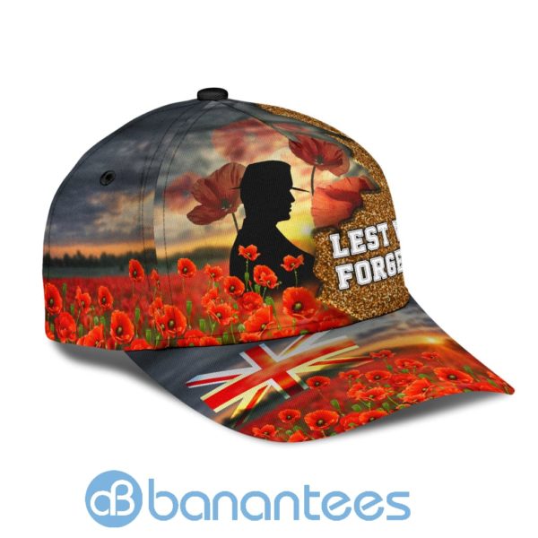 Lest We Forget All Over Printed 3D Cap Product Photo