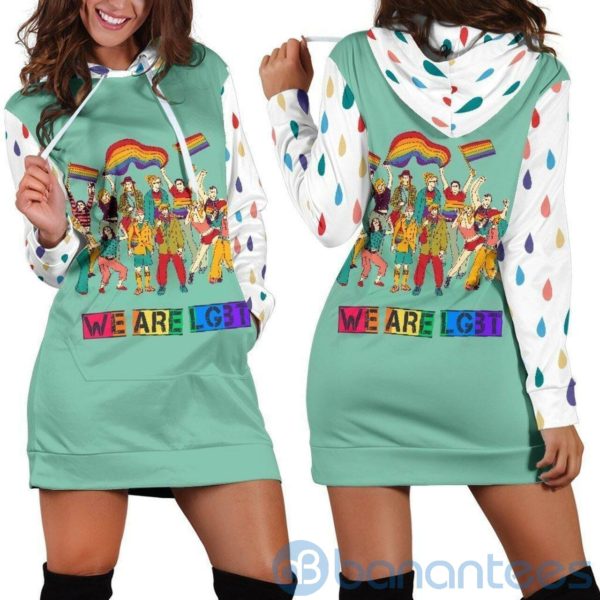 Lgbt We Are LGBT Hoodie Dress For Women Product Photo