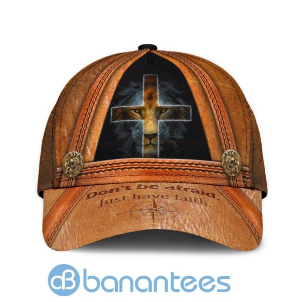 Lion God Just Have Faith All Over Printed 3D Cap Product Photo