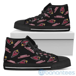 Logo All Over Printed Arizona Cardinals High Top Shoes Product Photo