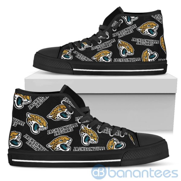 Logo All Over Printed Jacksonville Jaguars High Top Shoes Product Photo