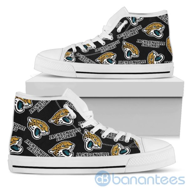 Logo All Over Printed Jacksonville Jaguars High Top Shoes Product Photo