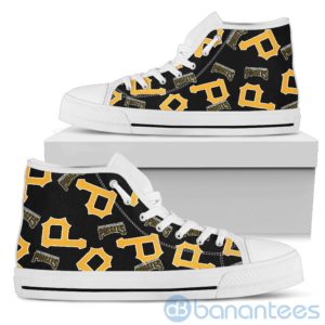 Logo All Over Printed Pittsburgh Pirates High Top Shoes Product Photo