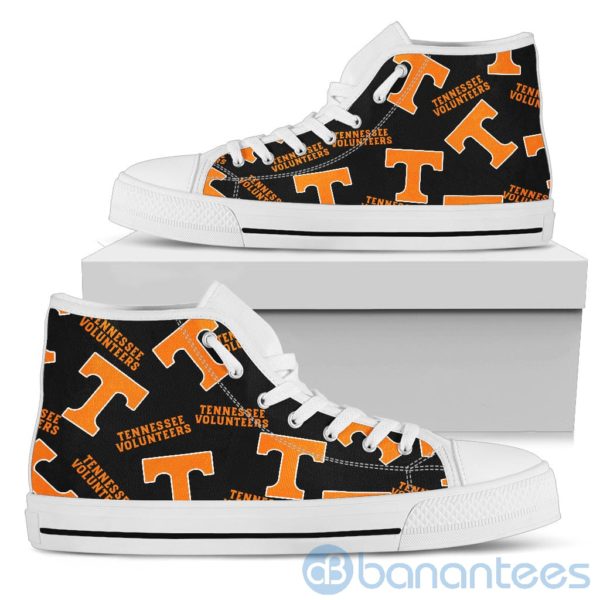 Logo All Over Printed Tennessee Volunteers High Top Shoes Product Photo