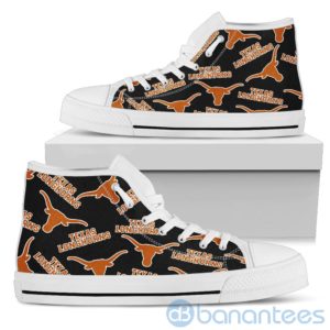 Logo All Over Printed Texas Longhorns High Top Shoes Product Photo