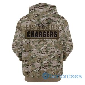 Los Angeles Chargers Hoodie Camo Printed 3D Pullover All Over Printed 3D Hoodie Zip Hoodie Product Photo