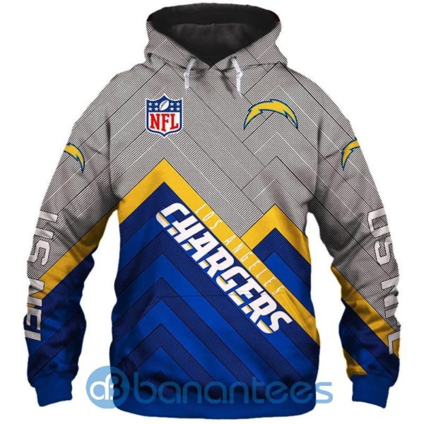 Los Angeles Chargers Zip Up Hoodies Shirt For Fans Product Photo