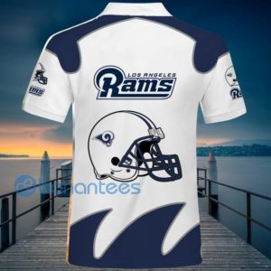 Los Angeles Rams White Polo Shirt For Men Product Photo