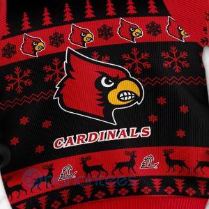 Louisville Cardinals Custom Name Personalized Ugly Christmas 3D Sweater Product Photo