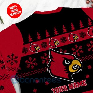 Louisville Cardinals Custom Name Personalized Ugly Christmas 3D Sweater Product Photo