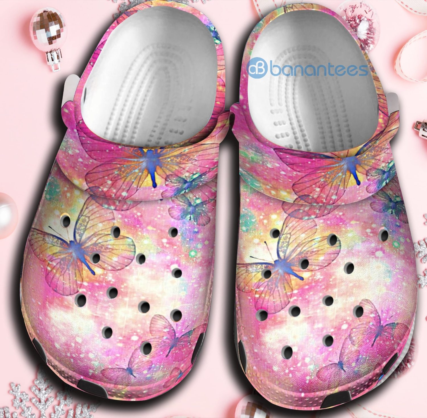 Magical Butterfly Watercolor Clog Shoes For Men And Women