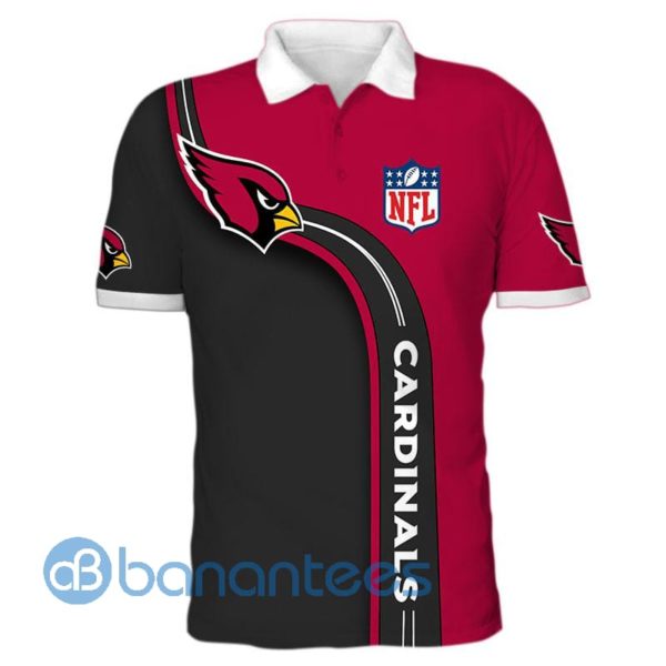 Men's Arizona Cardinals Full Printed 3D Polo Shirt Product Photo