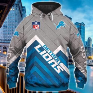 Men's Detroit Lions All Over Printed 3D Sweatshirt Pullover Product Photo
