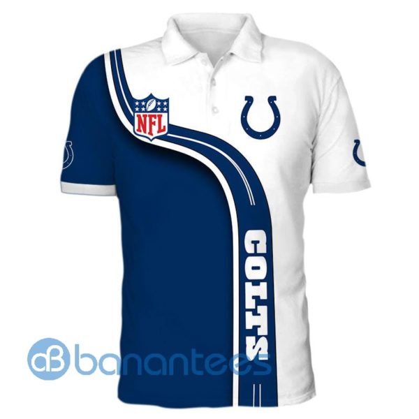 Men's Indianapolis Colts Full Printed 3D Polo Shirt Product Photo