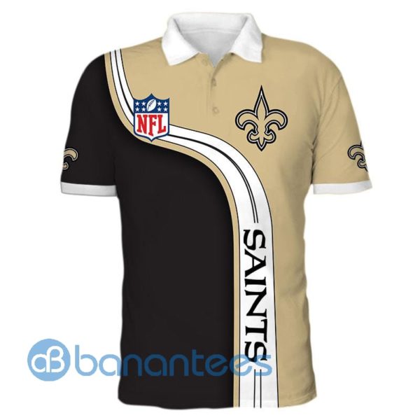 Men's New Orleans Saints Full Printed 3D Polo Shirt Product Photo