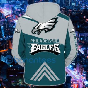Men's Philadelphia Eagles All Over Printed 3D Hoodie Zip Hoodie For Fans Product Photo