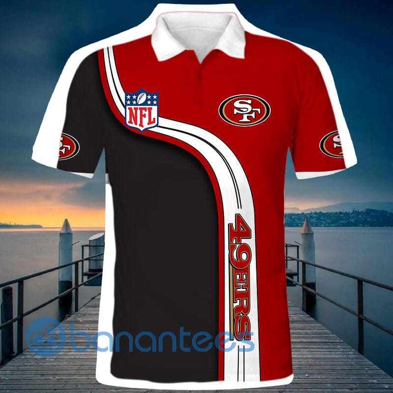 Men's San Francisco 49ers Full Printed 3D Polo Shirt
