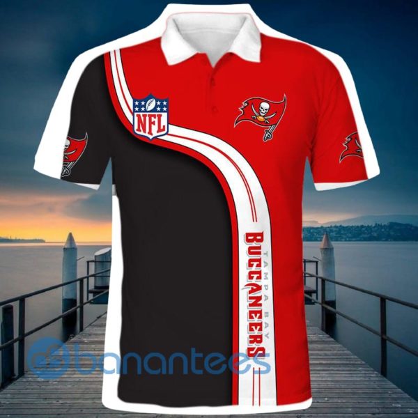 Men's Tampa Bay Buccaneers Full Printed 3D Polo Shirt Product Photo