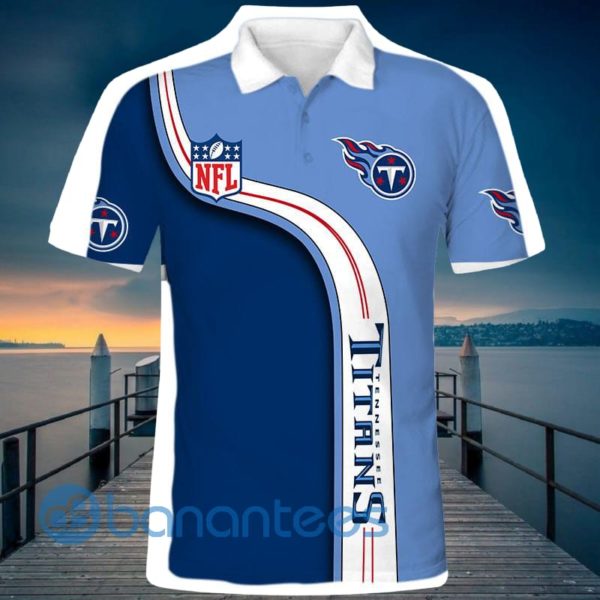 Men's Tennessee Titans Full Printed 3D Polo Shirt Product Photo