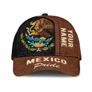 Mexican Pride Personalized Name All Over Printed 3D Cap Product Photo