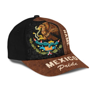 Mexican Pride Personalized Name All Over Printed 3D Cap Product Photo