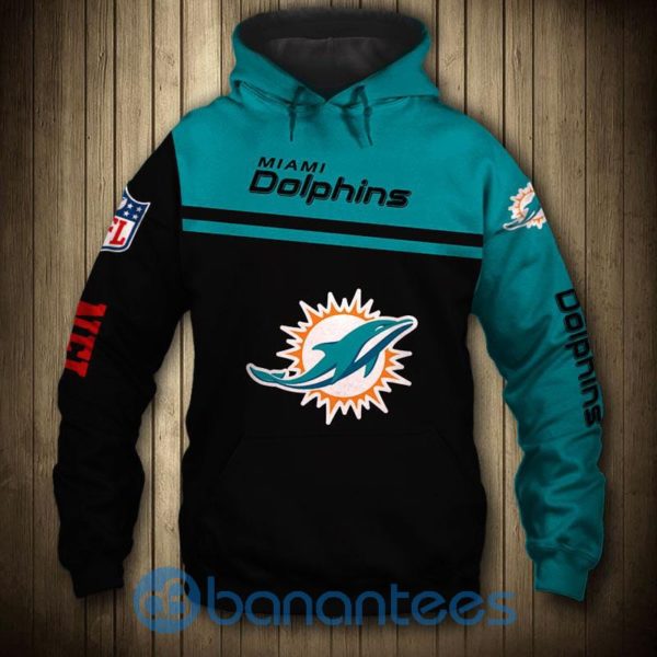 Miami Dolphins Men's Hoodies 3D Skull Product Photo