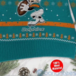 Miami Dolphins Mickey Mouse Funny Ugly Christmas 3D Sweater Product Photo