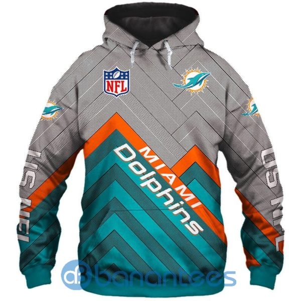 Miami Dolphins Pullover Hoodies All Over Printed Product Photo