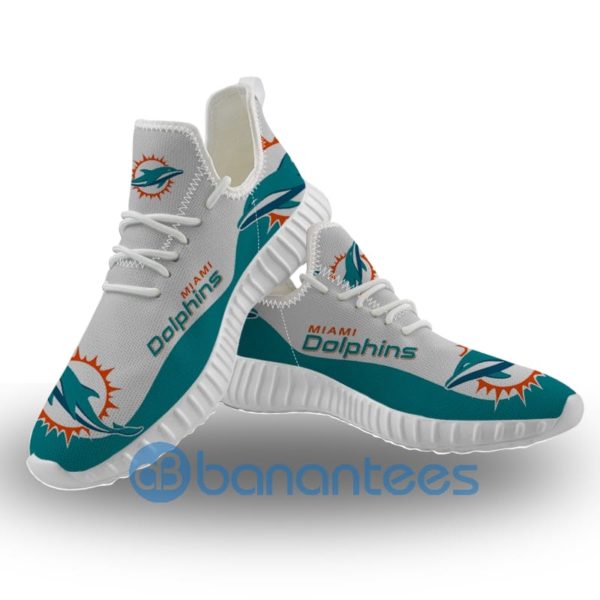 Miami Dolphins Sneakers Big Logo Raze Shoes Product Photo